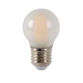 Lucide LED filament lamp - Ø 4,5 x 7,4 cm - E27 - 4W dimbaar - 2700K - albast