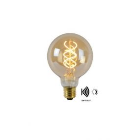 Lucide LED Bulb Twilight Sensor - Ø 9,5 x 13,8 cm - E27 - 4W niet dimbaar - 2200K - amber (stockopruiming!)