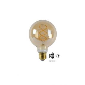 Lucide LED Bulb Twilight Sensor - Ø 9,5 x 13,8 cm - E27 - 4W niet dimbaar - 2200K - amber (stockopruiming!)