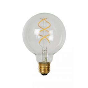 Lucide LED filament lamp - Ø 9,5 x 13,8 cm - E27 - 4,9W dimbaar - 2700K - transparant