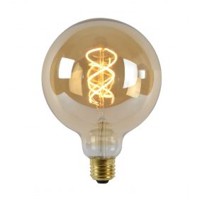 Lucide LED filament lamp - Ø 12,5 x 17,5 cm - E27 - 5W dimbaar - 2200K - amber