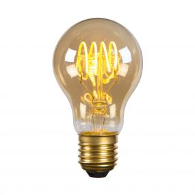 Lucide LED filament lamp - Ø 6 x 10,5 cm - E27 - 5W dimbaar - 2200K - amber