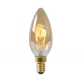 Lucide LED bulb - filament lamp dimbaar - Ø 3,5 x 9,8 cm - E14 - 3W - 2200K - amber