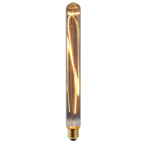 Lucide LED filament lamp -Ø 3,2 x 30 cm - E27 - 5W dimbaar - 2200K -gerookt