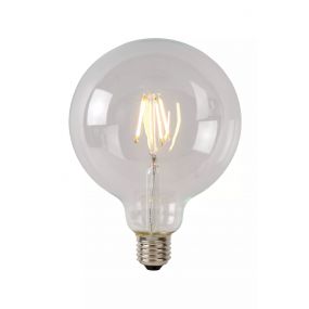 Lucide LED class A filament lamp - Ø 9,5 x 13,8 cm - E27 - 7W dimbaar - 2700K - transparant