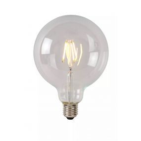 Lucide LED class B filament lamp - Ø 12,5 x 17,5 cm - E27 - 7W dimbaar - 2700K - transparant