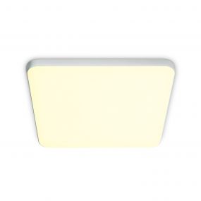 ONE Light Floating Square - plafondverlichting - 20 x 20 x 1 cm - 20W LED incl. - wit - warm witte lichtkleur