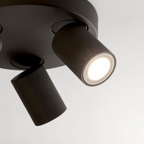 Projectlight Phoebe - opbouwspot 3L -  Ø 21 x 7 cm - zwart  