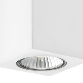 Nova Luce Nevio - plafondverlichting - 7 x 7 x 17 cm - wit gips (stockopruiming!)
