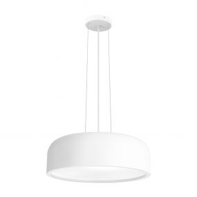 Nova Luce Perleto - hanglamp - Ø 48 x 133 cm - wit