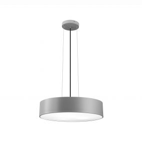 Nova Luce Finezza - hanglamp - Ø 50 x 130 cm - mat grijs