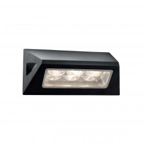 Searchlight LED Outdoor - buiten wandverlichting - 21 x 11,4 cm - 3W LED incl. - IP44 - zwart