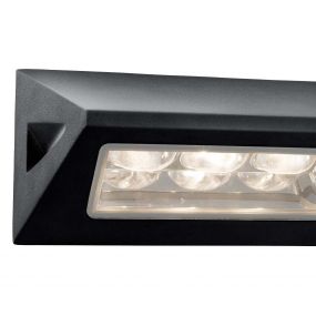 Searchlight LED Outdoor - buiten wandverlichting - 21 x 11,4 cm - 3W LED incl. - IP44 - zwart