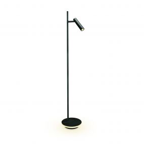 ONE Light - vloerlamp - 140 cm - 3W + 8W LED incl. - zwart