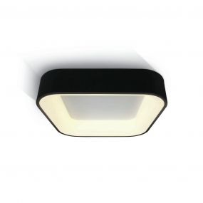 ONE Light LED Decorative Plafo Square - plafondverlichting - 45 x 45 x 11 cm - 38W LED incl. - zwart