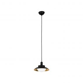 Faro Side - hanglamp - Ø 20 cm - zwart en koper