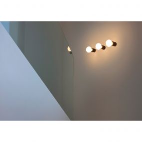 Faro Ten - plafond/wandverlichting - Ø 6 x 7 cm - mat zwart