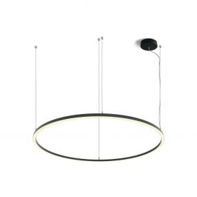 ONE Light LED Circle Rings - hanglamp - Ø 180 x 300 cm - 100W LED incl. - zwart