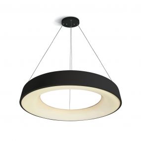 ONE Light LED Pendant Rings - hanglamp - Ø 78 x 150 cm - 80W LED incl. - zwart