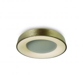 ONE Light Decorative - plafondverlichting - Ø 48 x 8,7 cm - 40W LED incl. - geborsteld goud