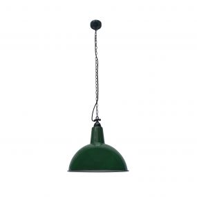 Faro Lou - hanglamp - Ø 52 x 51 cm - glanzend groen