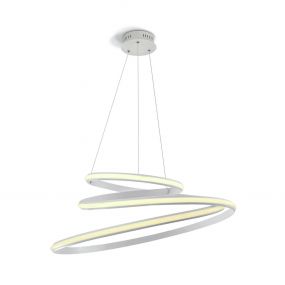 ONE Light LED Pendant Rings - hanglamp - Ø 80 x 150 cm - 50W LED incl. - wit