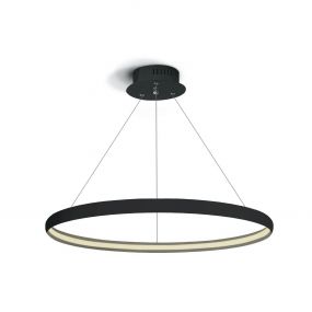 ONE Light LED Pendant Rings - hanglamp - Ø 60 x 150 cm - 19W LED incl. - zwart
