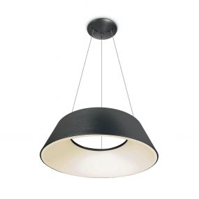 ONE Light Mushroom - hanglamp - Ø 60 x 218,5 cm - 60W LED incl. - geborsteld antraciet