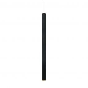 ONE Light LED Pendant Tubes - hanglamp - Ø 2,6 x 180 cm - 6W LED incl. - zwart