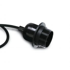 ONE Light E27 Pendant Kit - hanglamp - Ø 10 x 200 cm - zwart