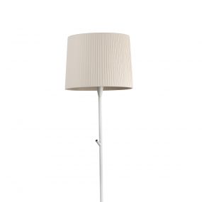 Faro Samba - staanlamp - 154 cm - beige en wit