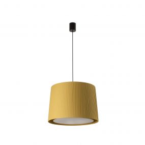 Faro Samba - hanglamp - Ø 40 x 30 cm - zwart en geel