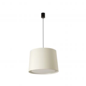 Faro Conga - hanglamp - Ø 40 x 30 cm - wit en zwart