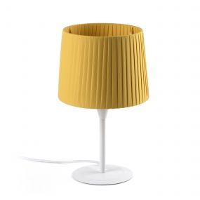 Faro Samba - tafellamp - Ø 21,5 x 44,5 cm - geel en wit