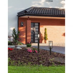 Searchlight Box - tuinpaal - 10 x 10 x 45,5 cm - IP44 - zwart