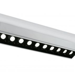 ONE Light Adjustable LED Linear Track Light - rail spot - 3-fase railsysteem - 58 x 6 x 8 cm - 10 x 5W LED incl. - wit - witte lichtkleur