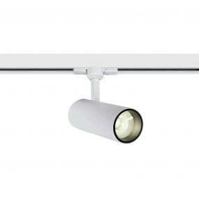 ONE Light COB Cylinder - rail spot met COB LED - 3-fase railsysteem - Ø 5,5 x 14,7 cm - 10W LED incl. - wit - warm witte lichtkleur