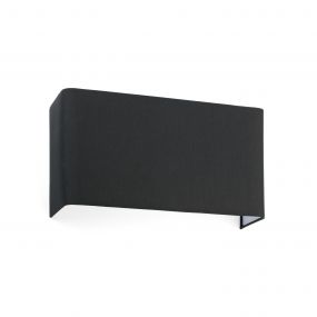 Faro Cotton - wandverlichting - 37 x 10 x 20 cm - mat zwart