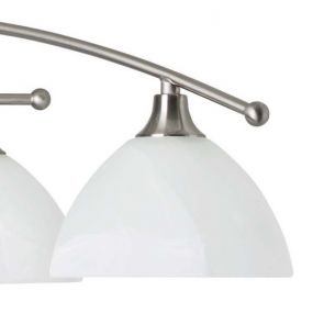 Brilliant Enze - hanglamp - 90 x 40 x 11 cm - satijn chroom