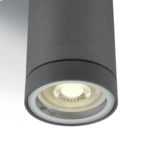ONE Light GU10 Outdoor Cylinders - buiten plafondverlichting - Ø 6,5 x 9,5 cm - IP54 - antraciet