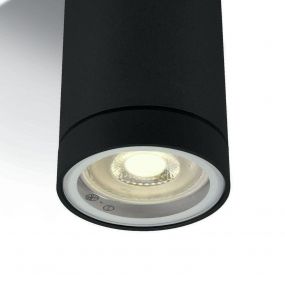 ONE Light GU10 Outdoor Cylinders - buiten plafondverlichting - Ø 6,5 x 9,5 cm - IP54 - zwart