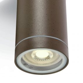 ONE Light GU10 Outdoor Cylinders - buiten plafondverlichting - Ø 6,5 x 9,5 cm - IP54 - roestbruin