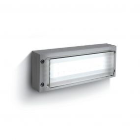 ONE Light Outdoor Wall Lights - buiten wandverlichting - 22 x 9 x 5 cm - 3W LED incl. - IP54 - grijs