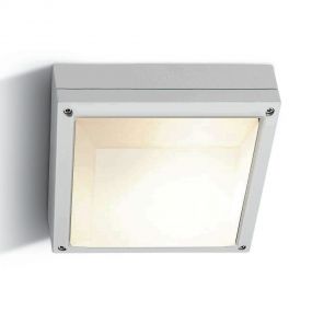 ONE Light Square E27 Outdoor - buiten plafond/wandverlichting - 27 x 27 x 8 cm - IP54 - wit