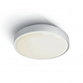 ONE Light E27 Plafo Outdoor - buiten plafondverlichting - Ø 26 x 9,3 cm - IP65 - wit