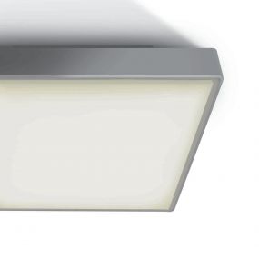 ONE Light E27 Plafo Outdoor Square - buiten plafondverlichting - 22,1 x 22,1 x 9,3 cm - IP65 - grijs