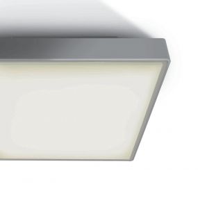 ONE Light E27 Plafo Outdoor Square - buiten plafondverlichting - 29,5 x 29,5 x 10,5 cm - IP65 - grijs