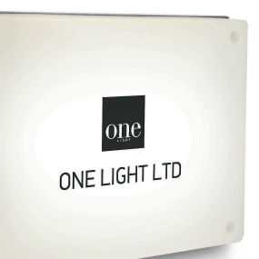 ONE Light Retro Opal Range - buiten wandverlichting met automatische dag- en nachtsensor - 33 x 23 x 5,7 cm - 8W LED incl. - IP54 - grijs