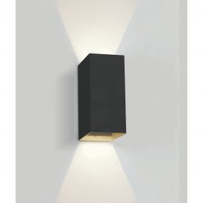 ONE Light Outdoor Wall Dark Lights - buiten wandverlichting - 9 x 6,8 x 16,6 cm - 2 x 3W LED incl. - IP54 - zwart