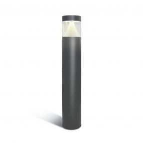 ONE Light LED Bollards Range - tuinpaal - Ø 12 x 80 cm - 12W LED incl. - IP65 - antraciet - warm witte lichtkleur